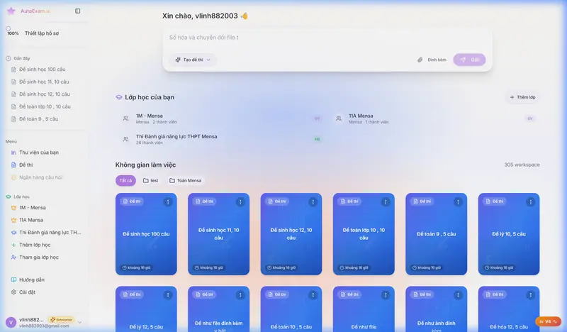 Your workspace home